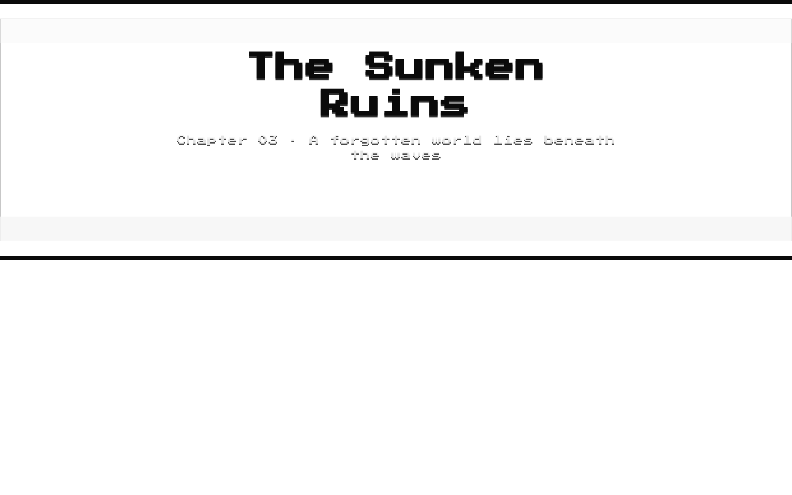 8-bit Chapter Intro
