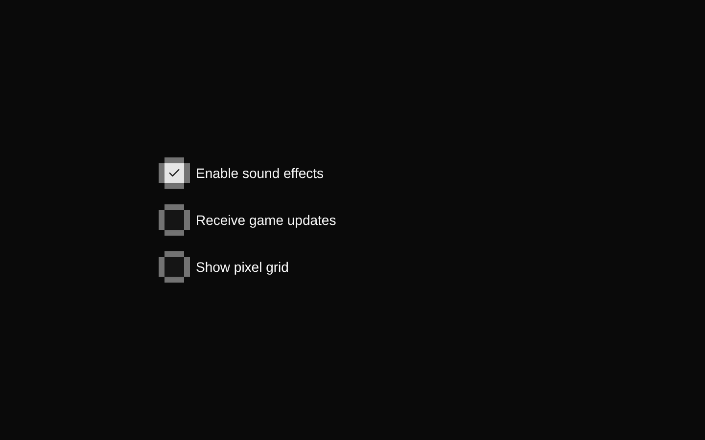 8-bit Checkbox
