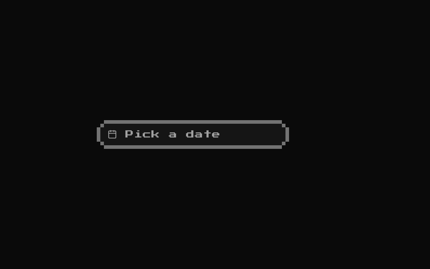 8-bit Date Picker