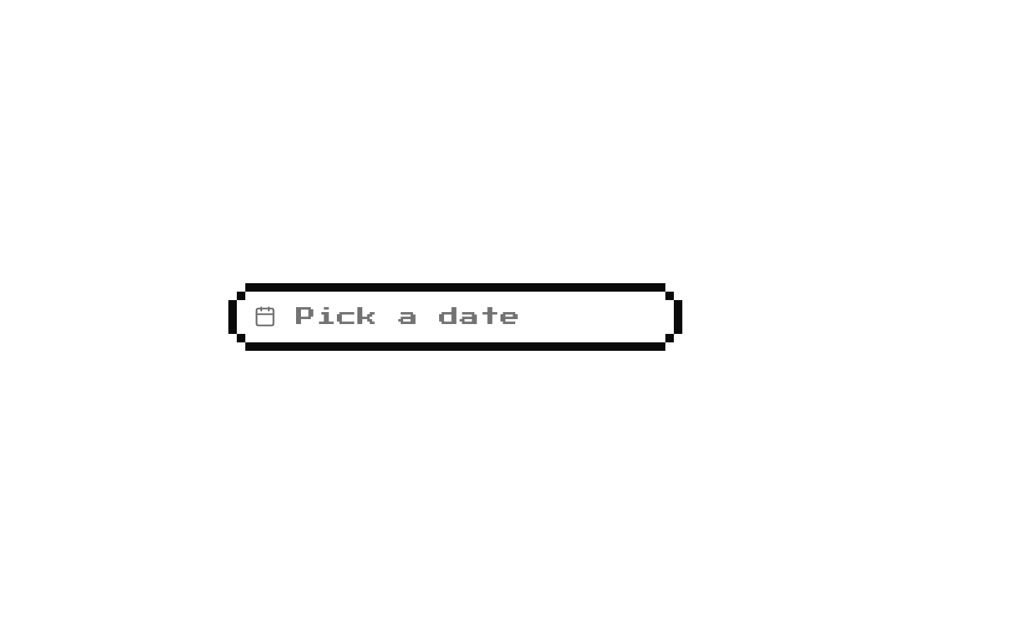 8-bit Date Picker
