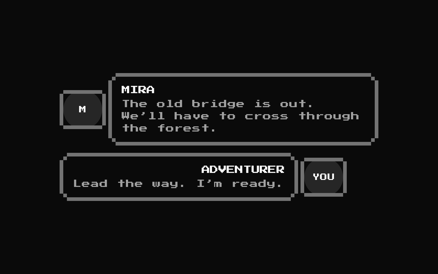 8-bit Dialogue