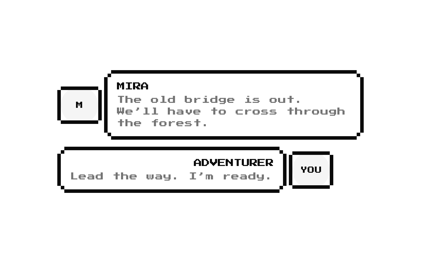 8-bit Dialogue