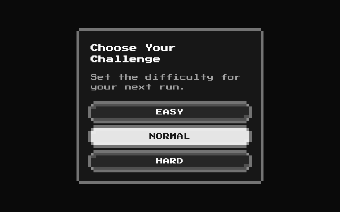 8-bit Difficulty Select