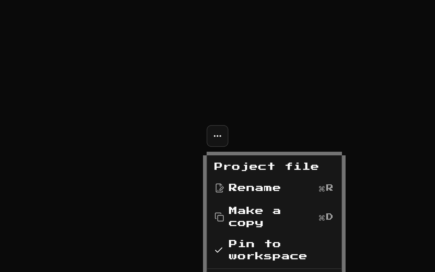 8-bit Dropdown Menu