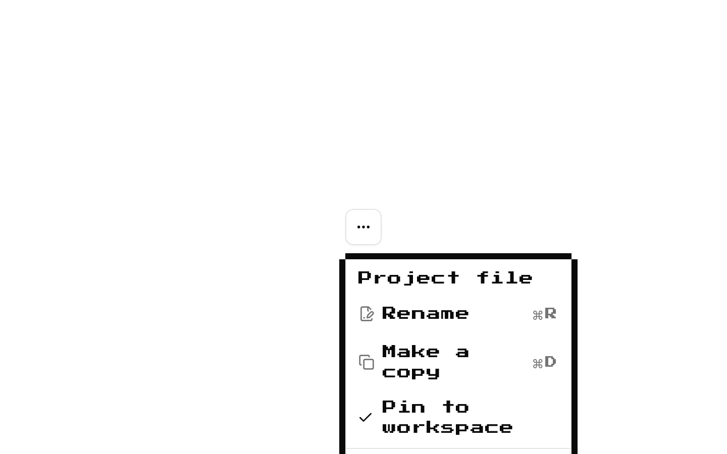 8-bit Dropdown Menu