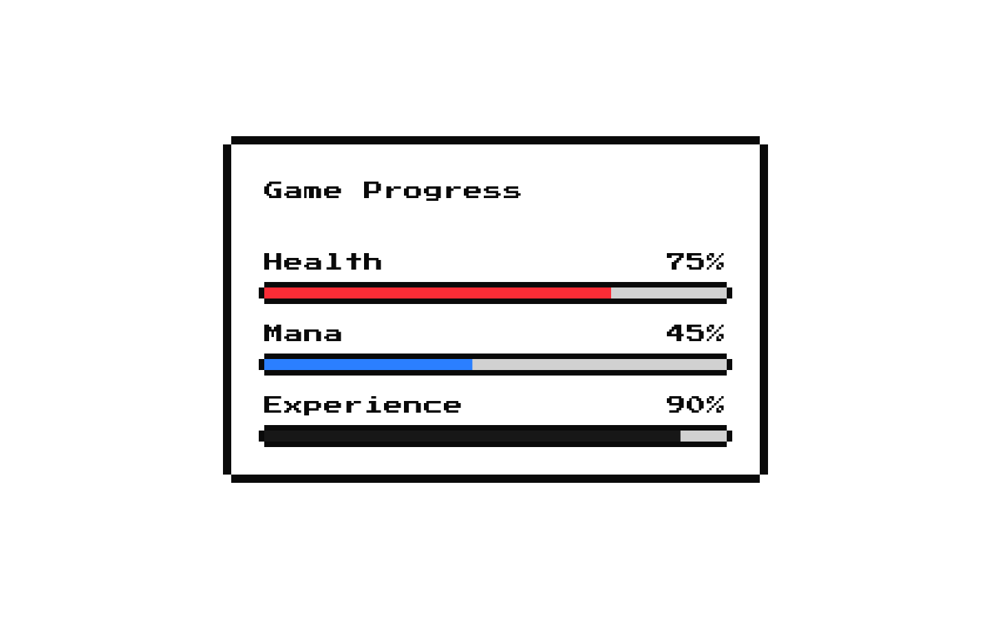 8-bit Game Progress