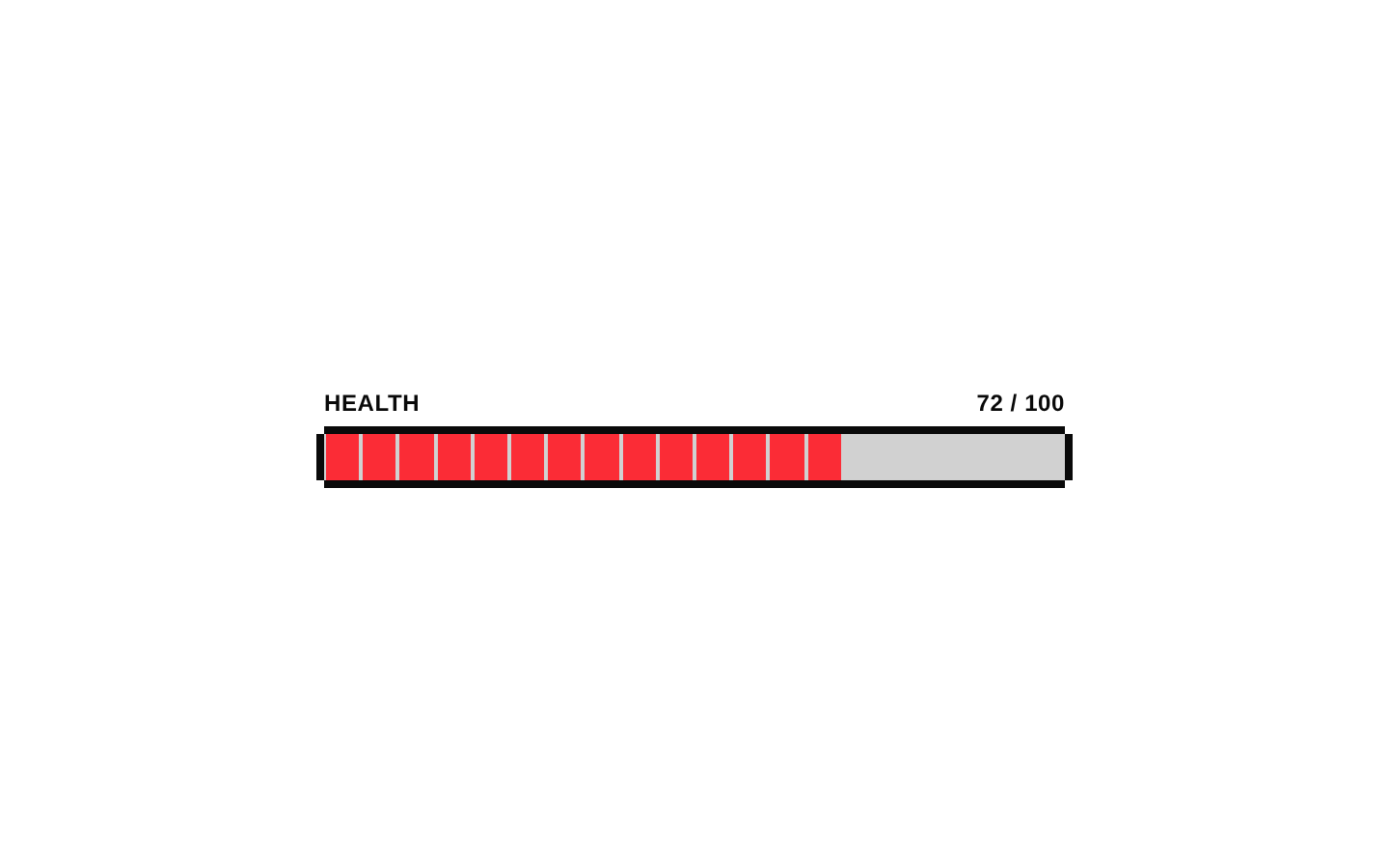 8-bit Health Bar