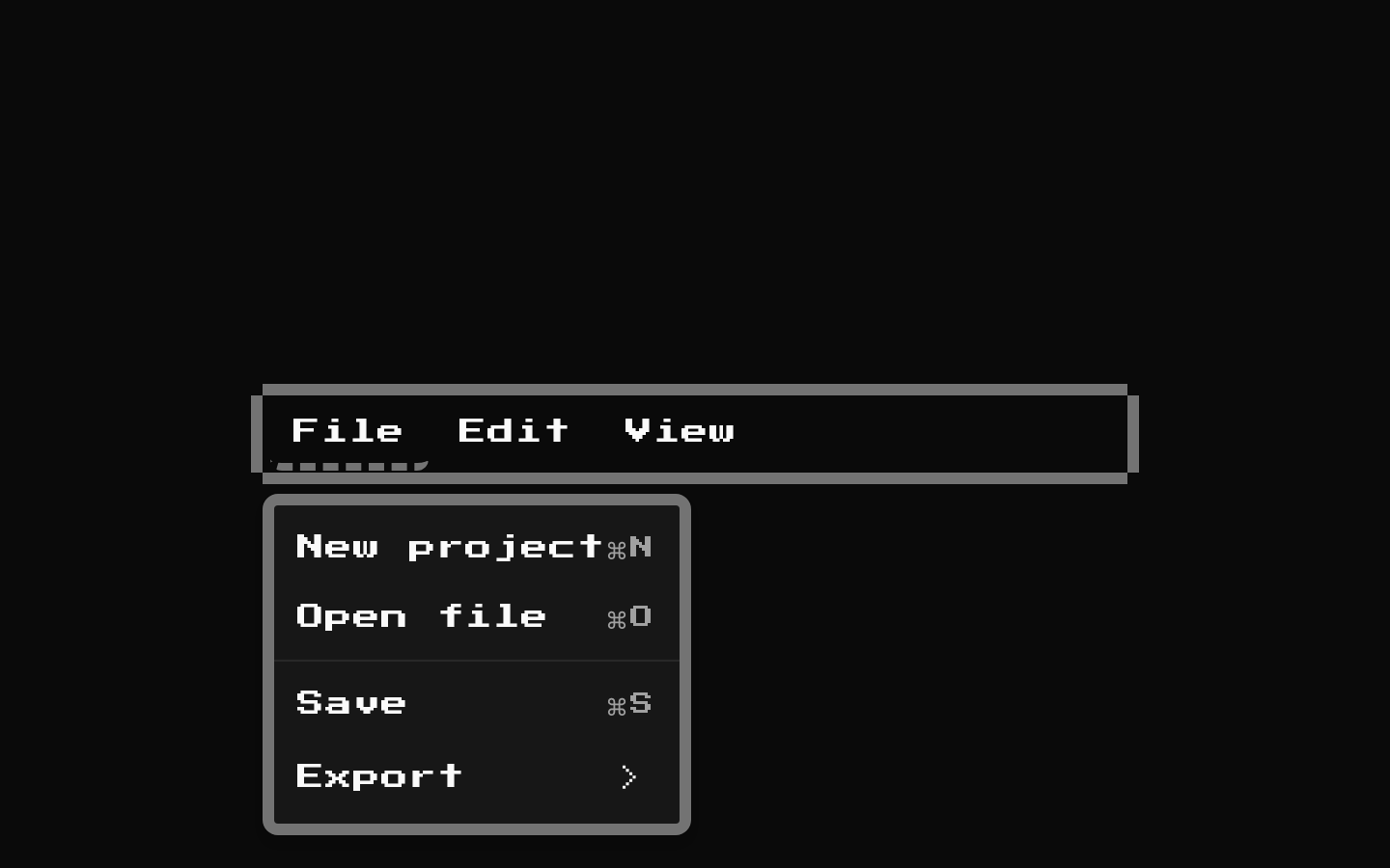 8-bit Menu Bar