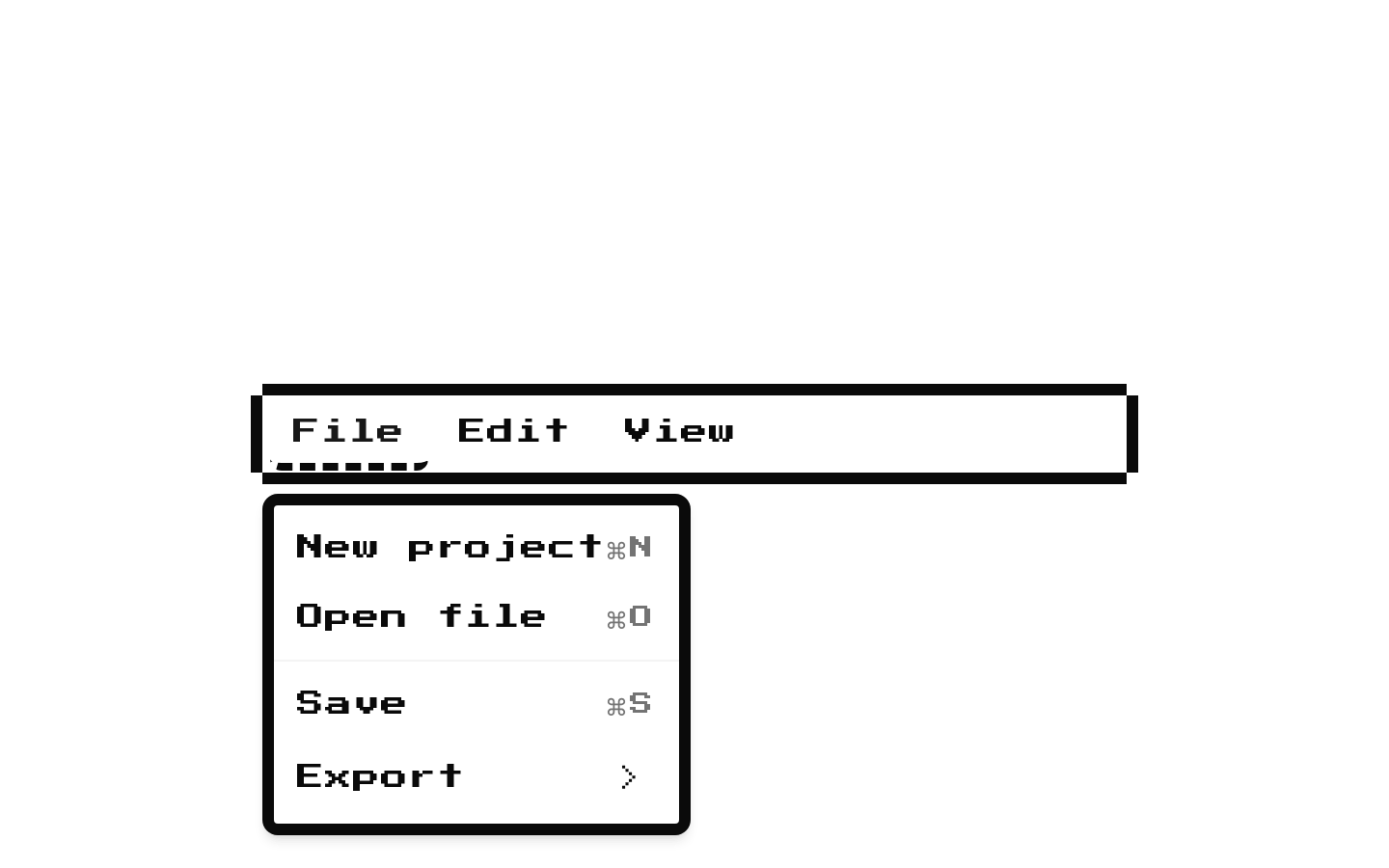 8-bit Menu Bar