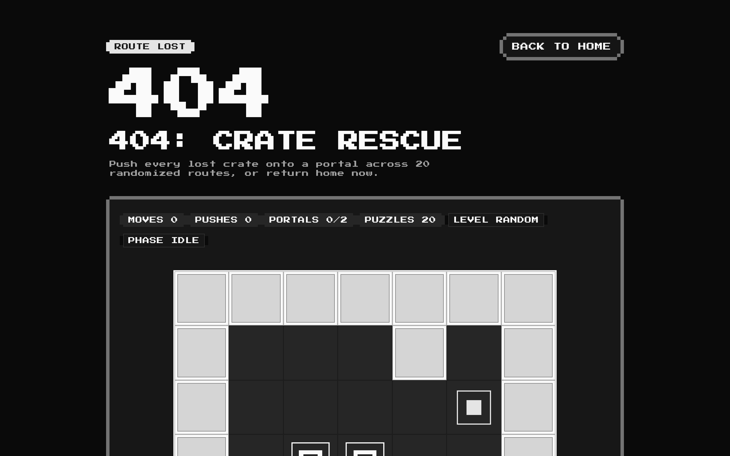 8-bit Crate Pusher 404