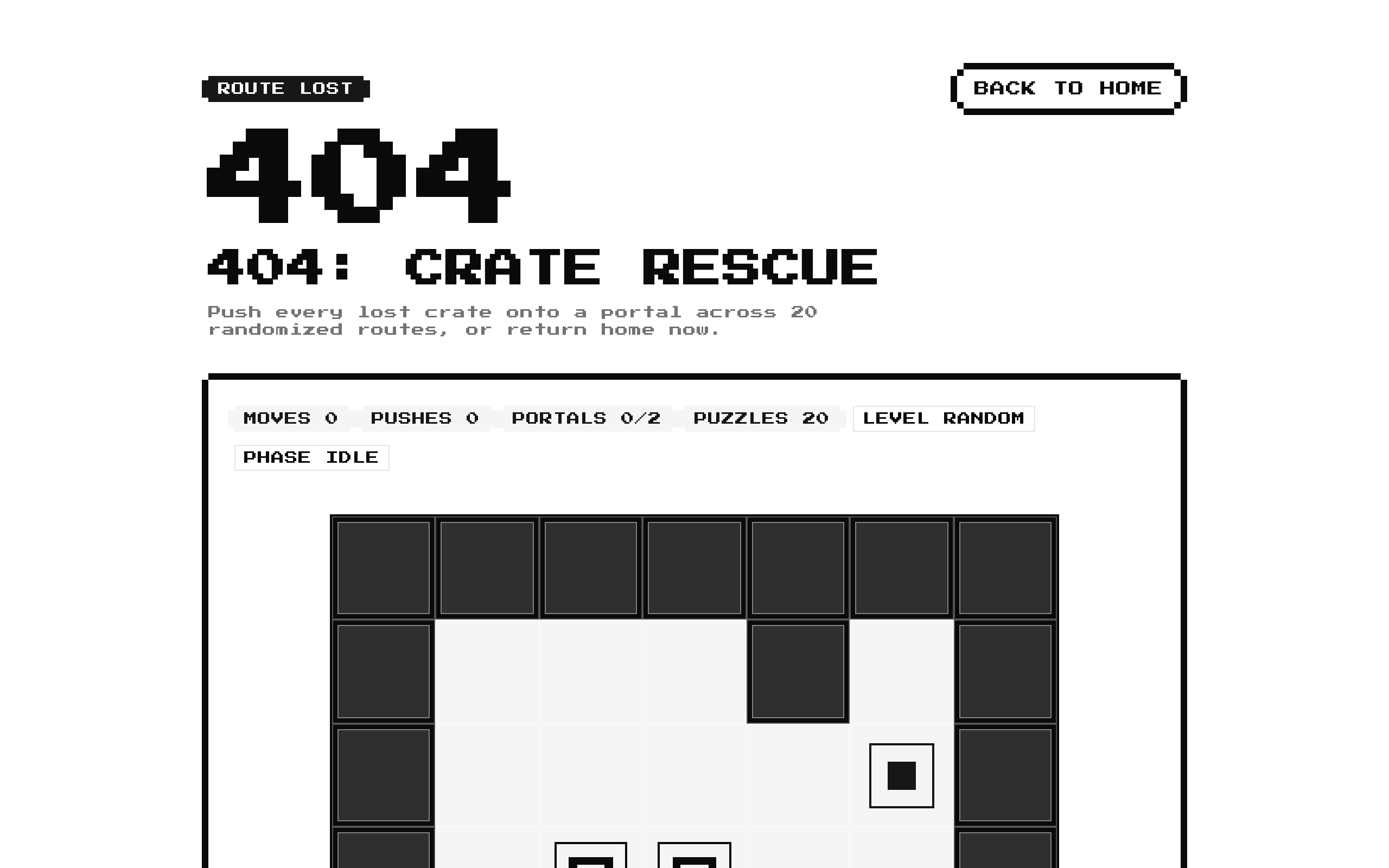 8-bit Crate Pusher 404