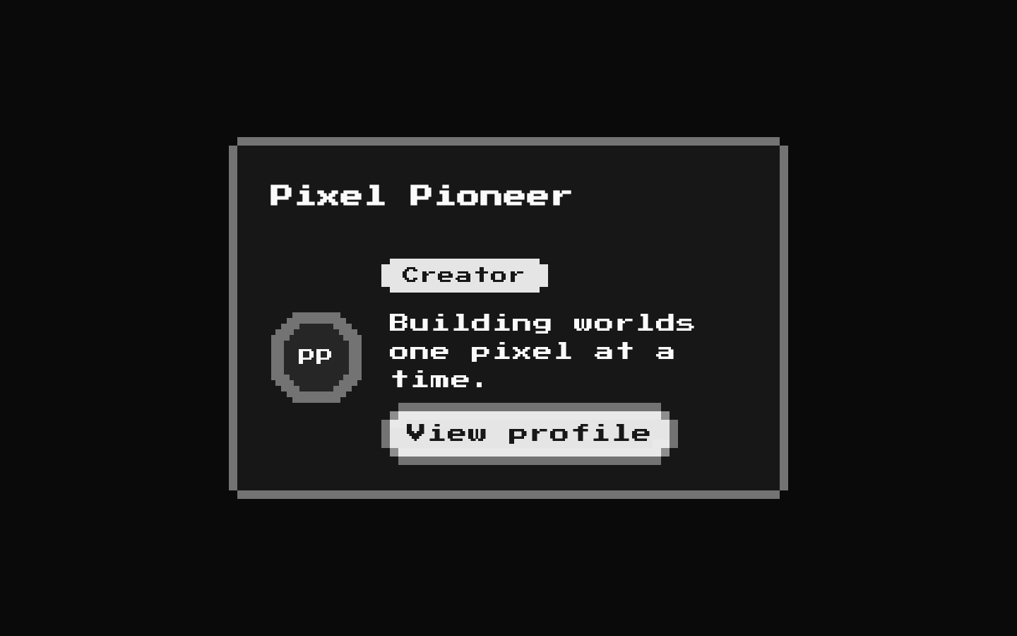 8-bit Profile Card