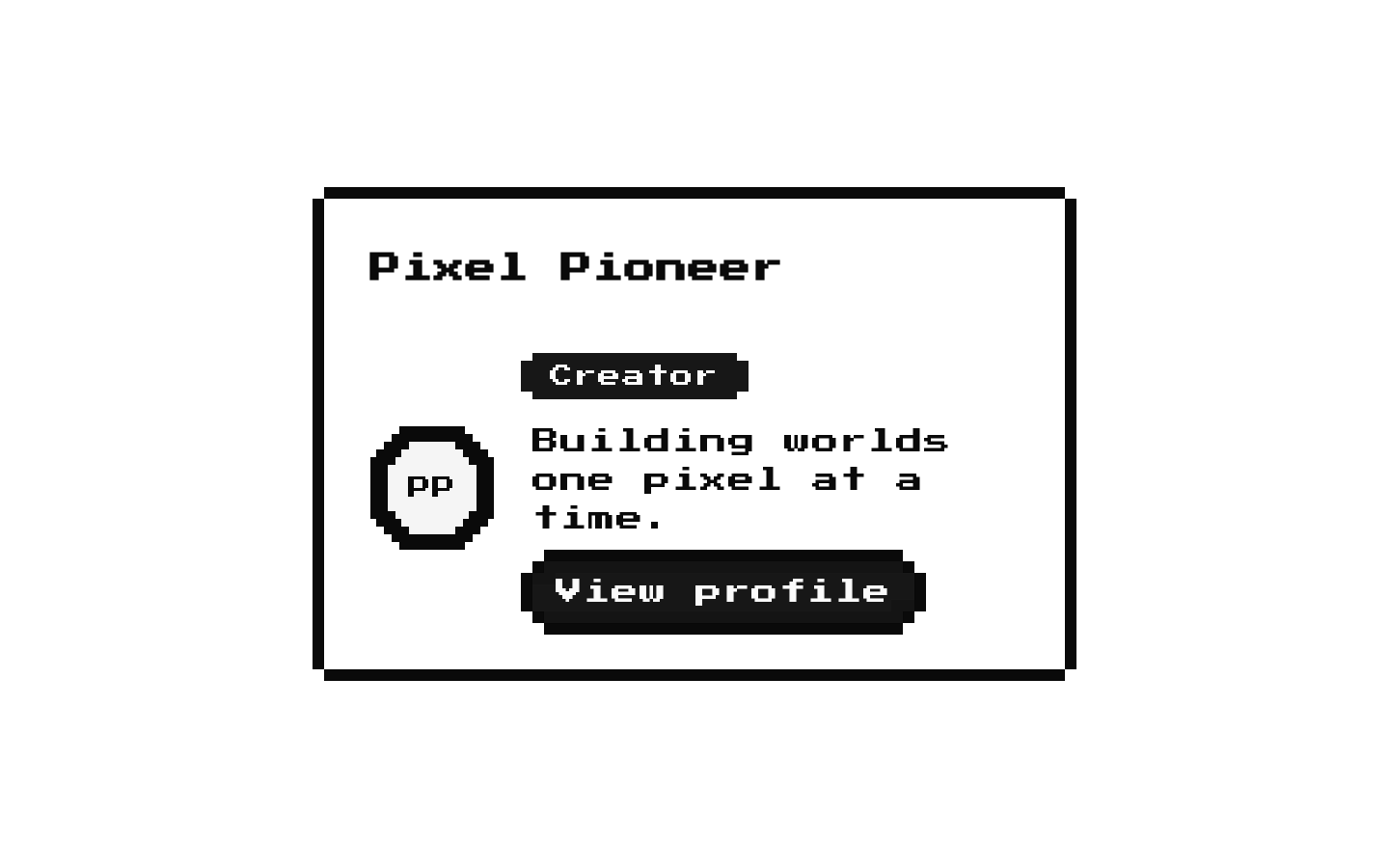 8-bit Profile Card