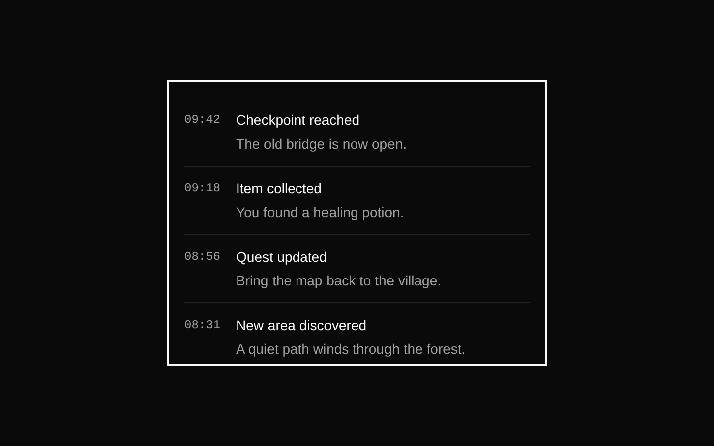 8-bit Scroll Area