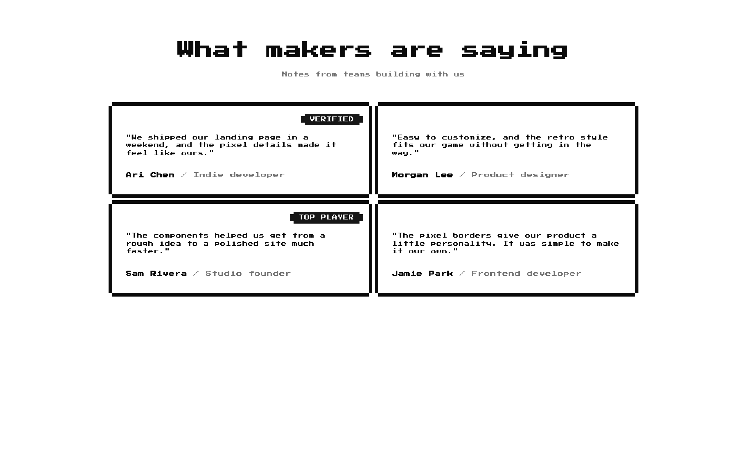 8-bit Social Proof 2