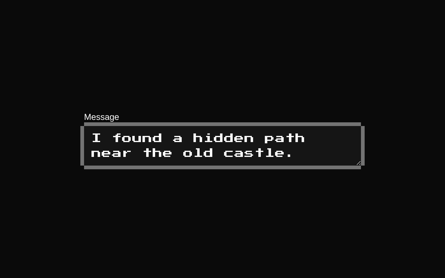 8-bit Textarea