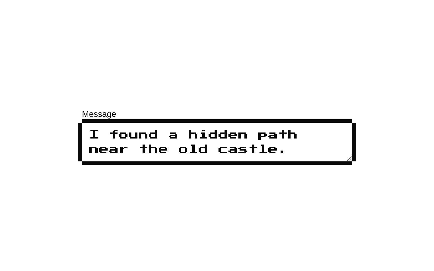 8-bit Textarea