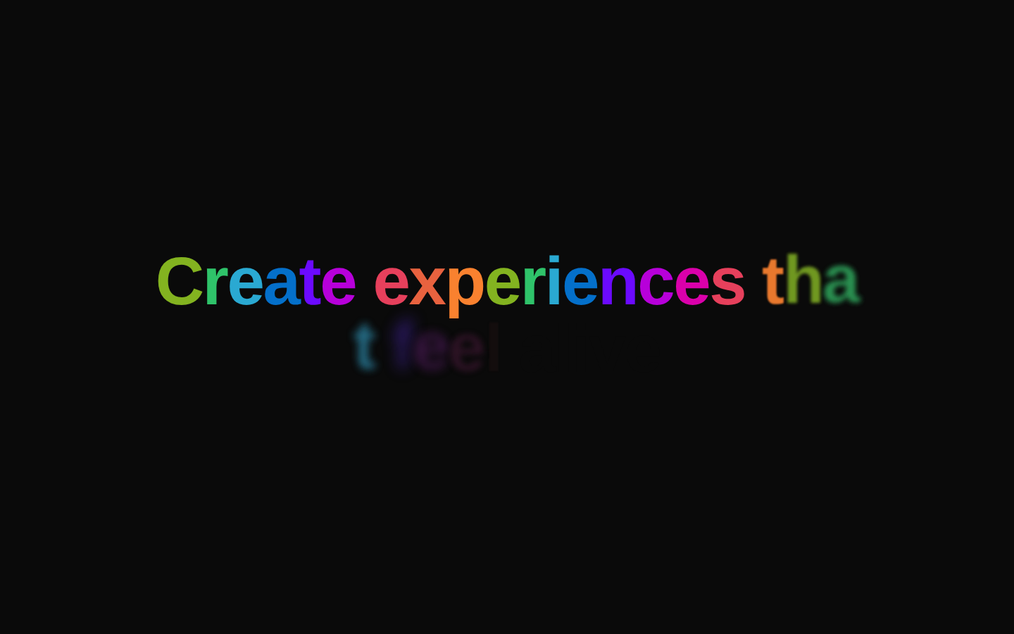 Colourful Text
