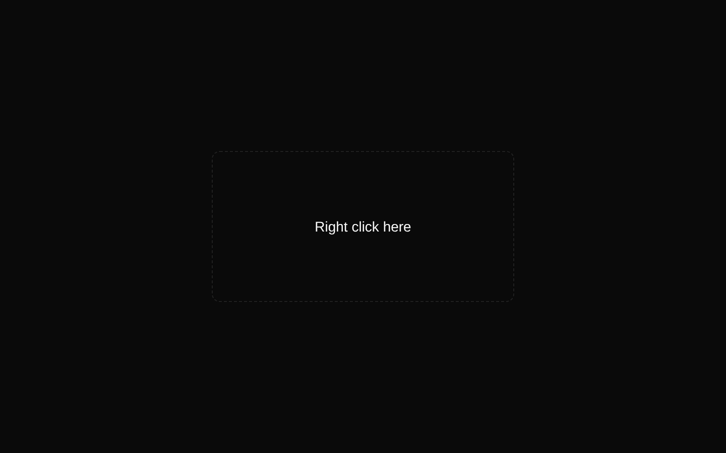 Context Menu