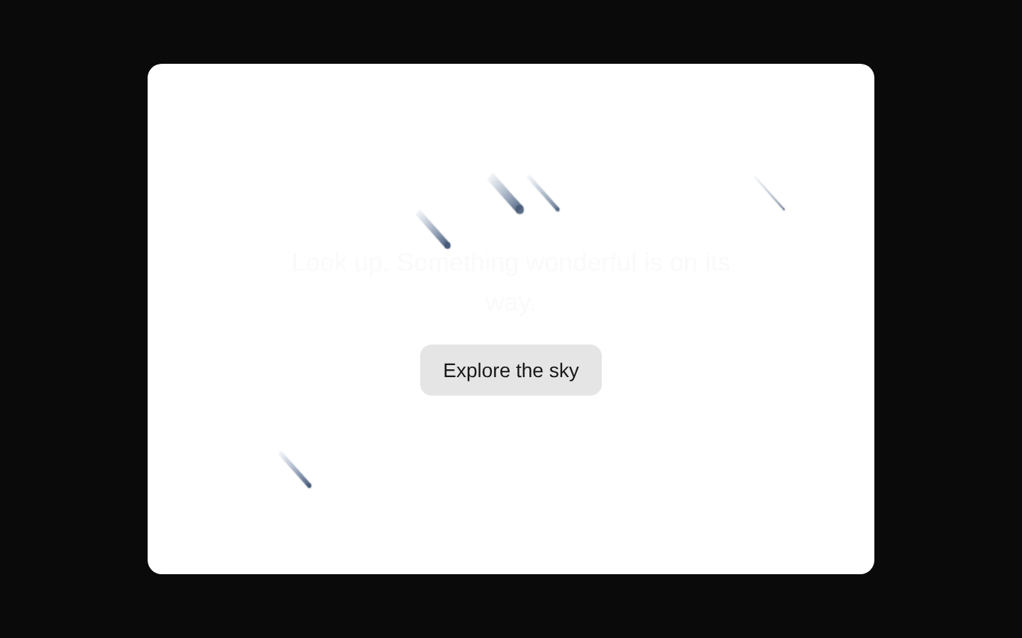 Meteor Shower Animation