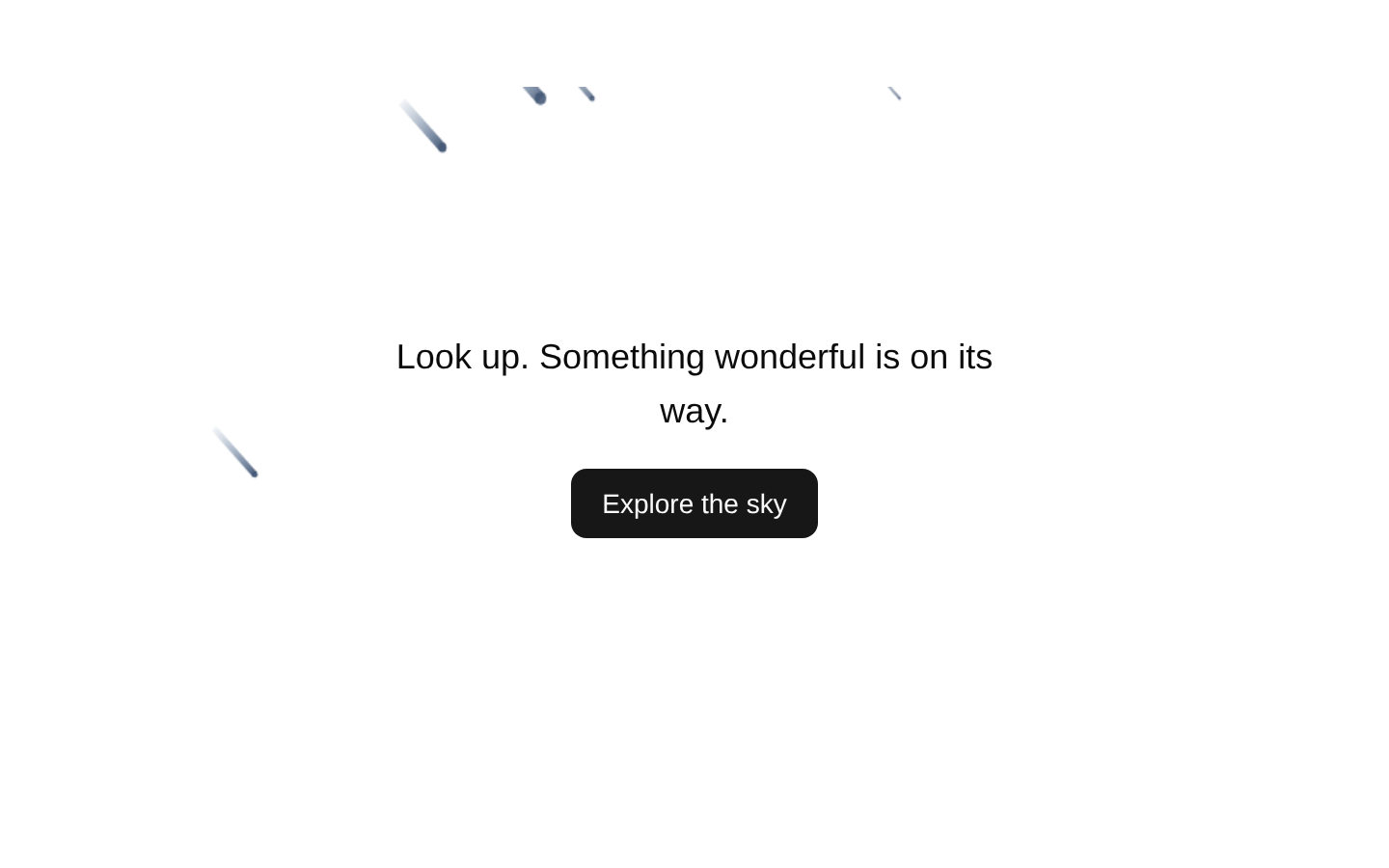 Meteor Shower Animation
