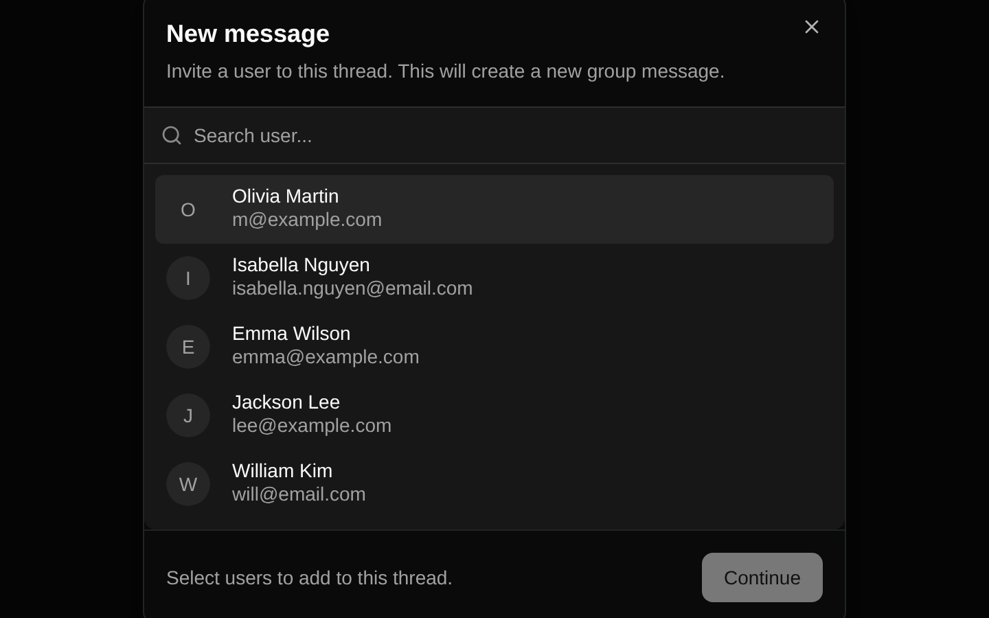 Modal Dialogs
