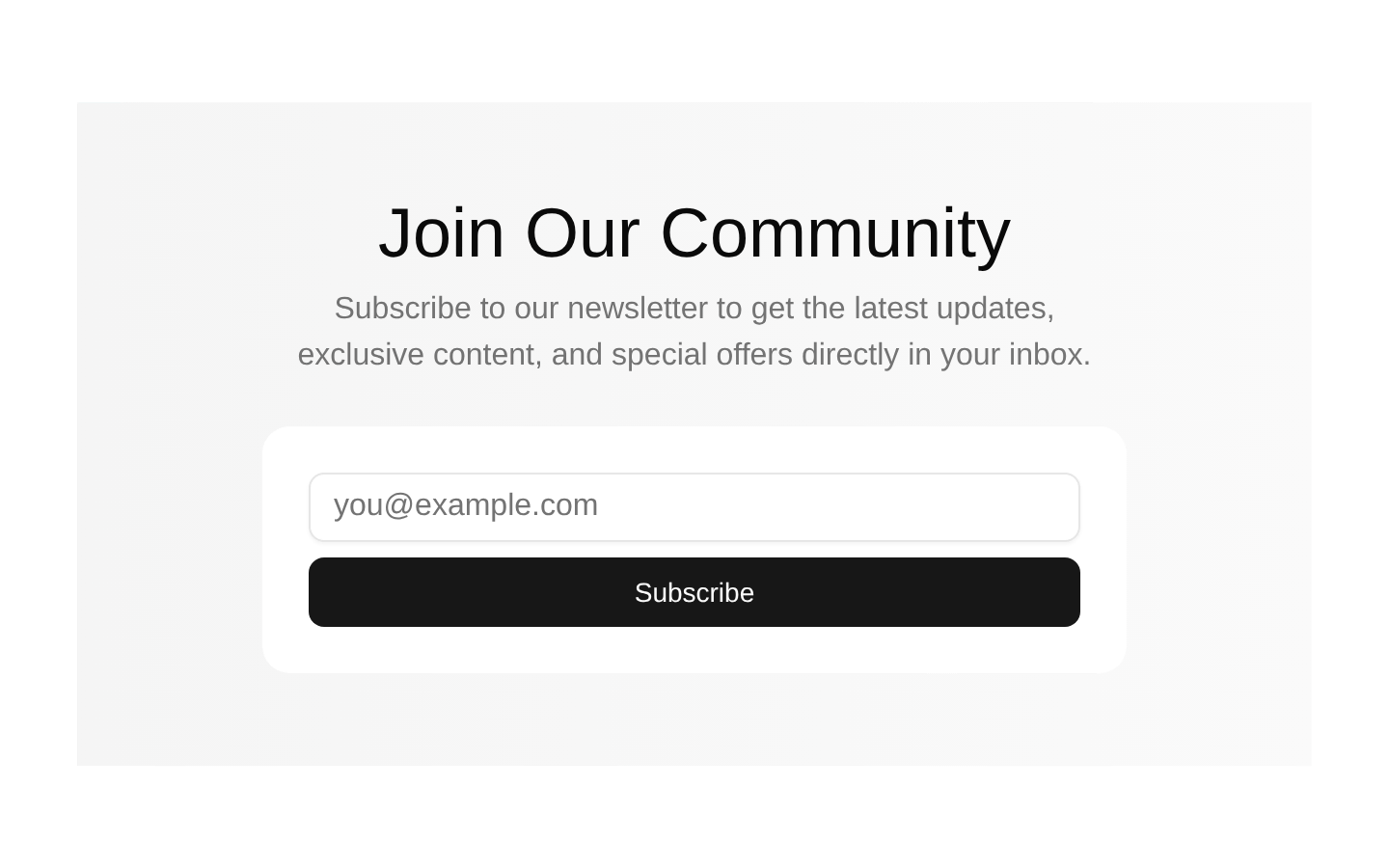 Newsletter Sections