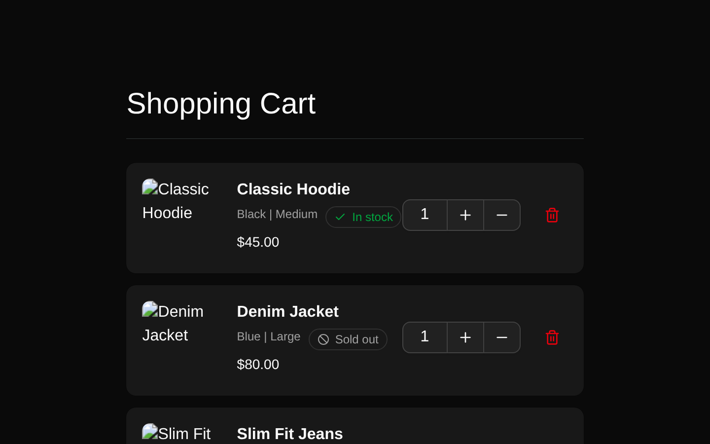 Shopping Carts
