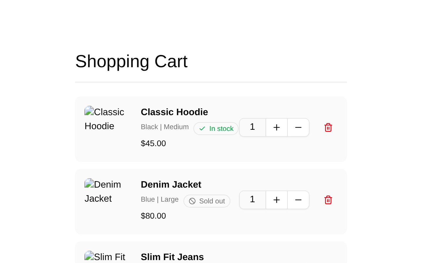 Shopping Carts