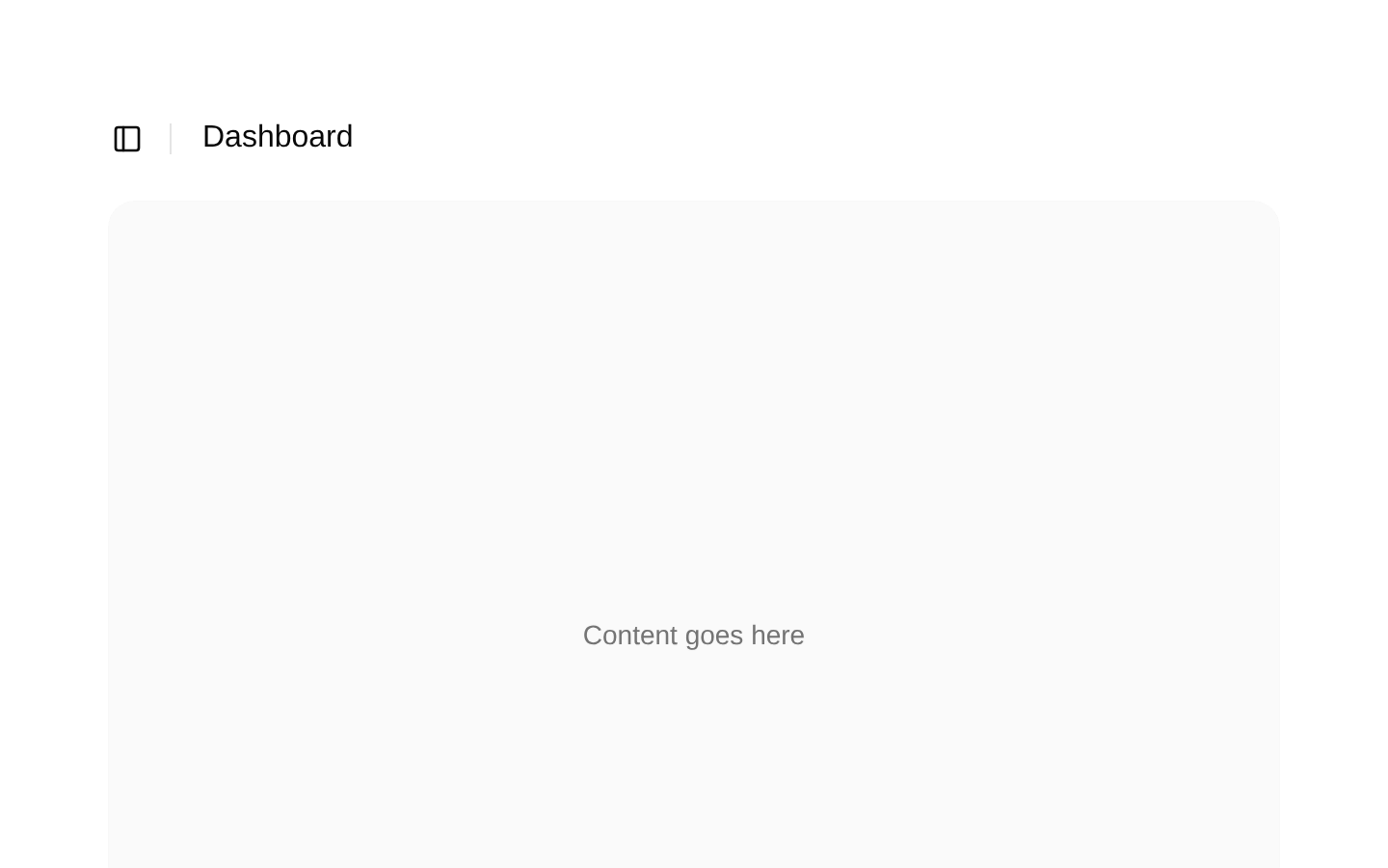 Sidebar Layouts