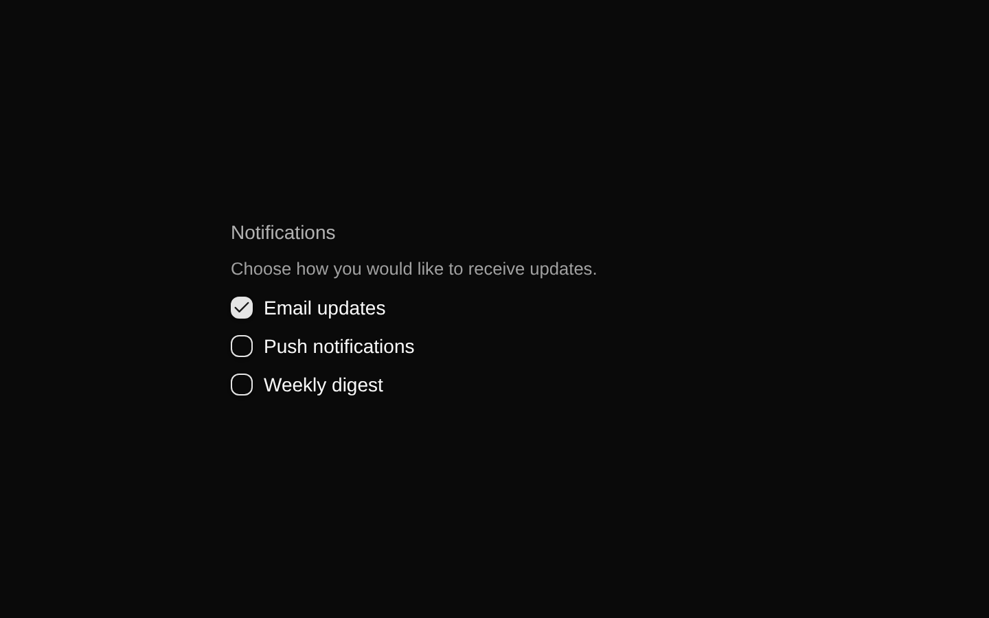 Checkbox Group