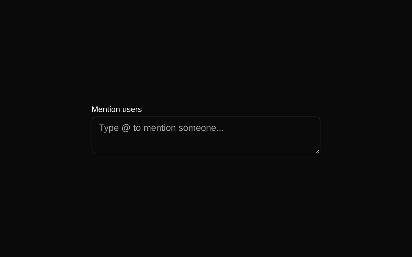 Mention Demo