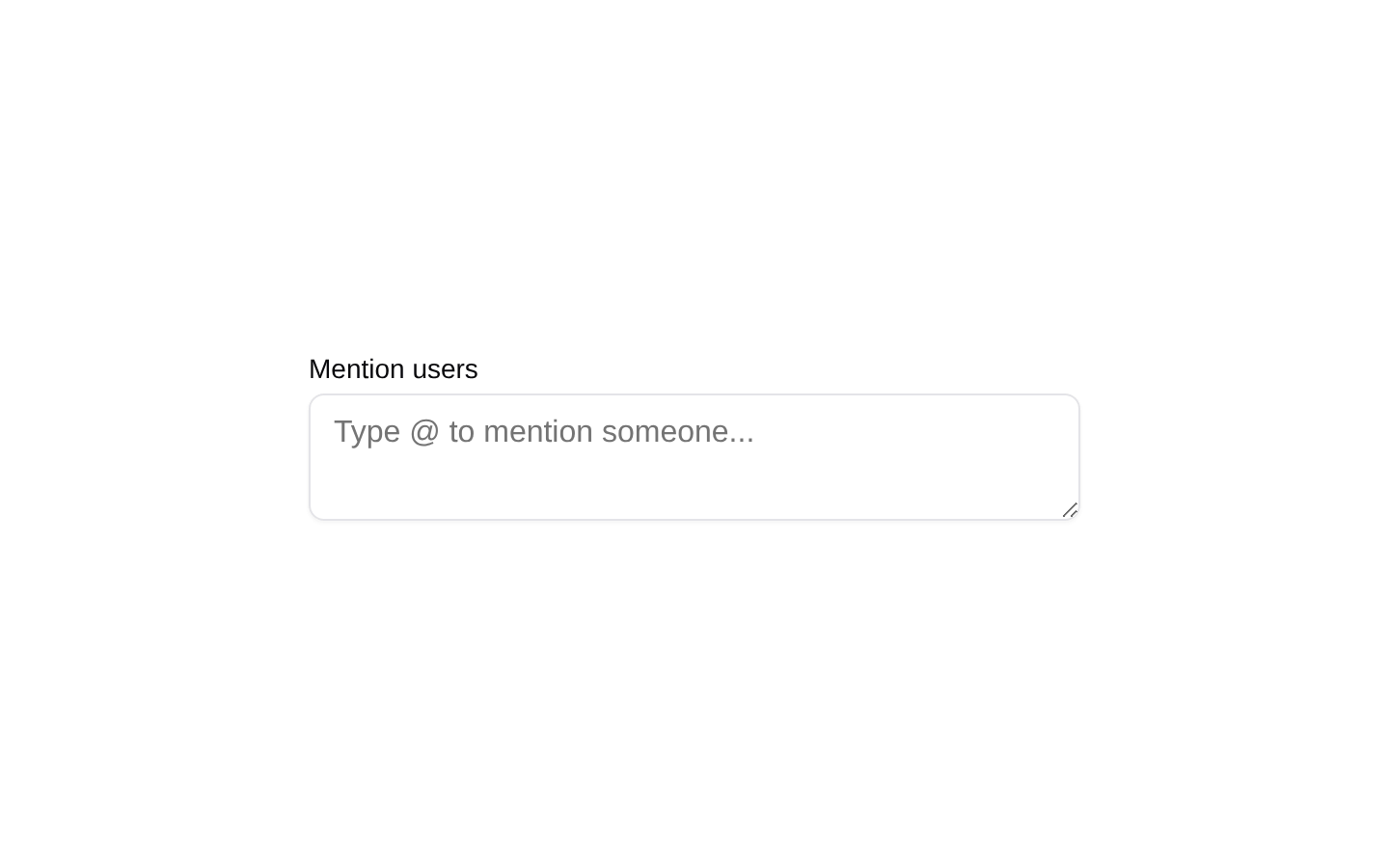 Mention Demo