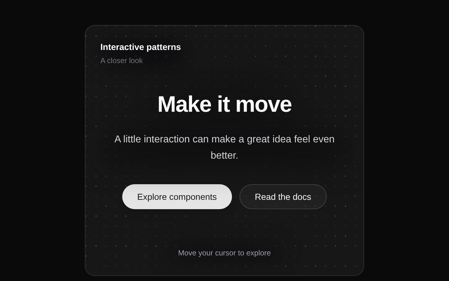 Mouse Effect Card