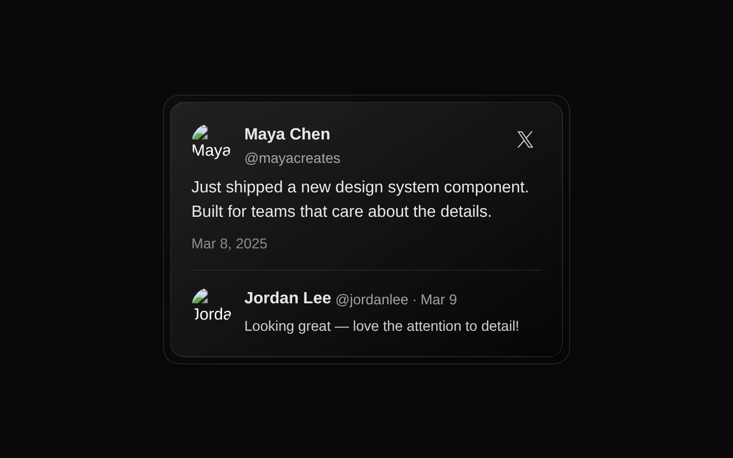 Tweet Card