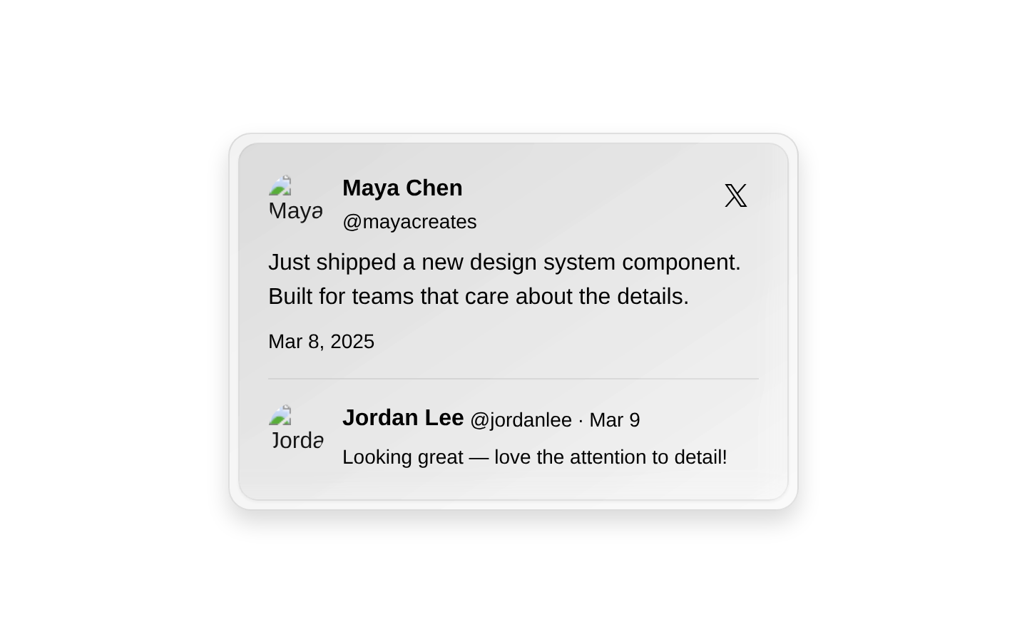 Tweet Card