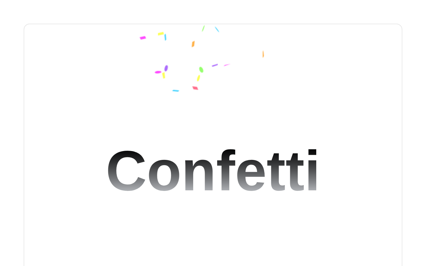 Confetti Demo