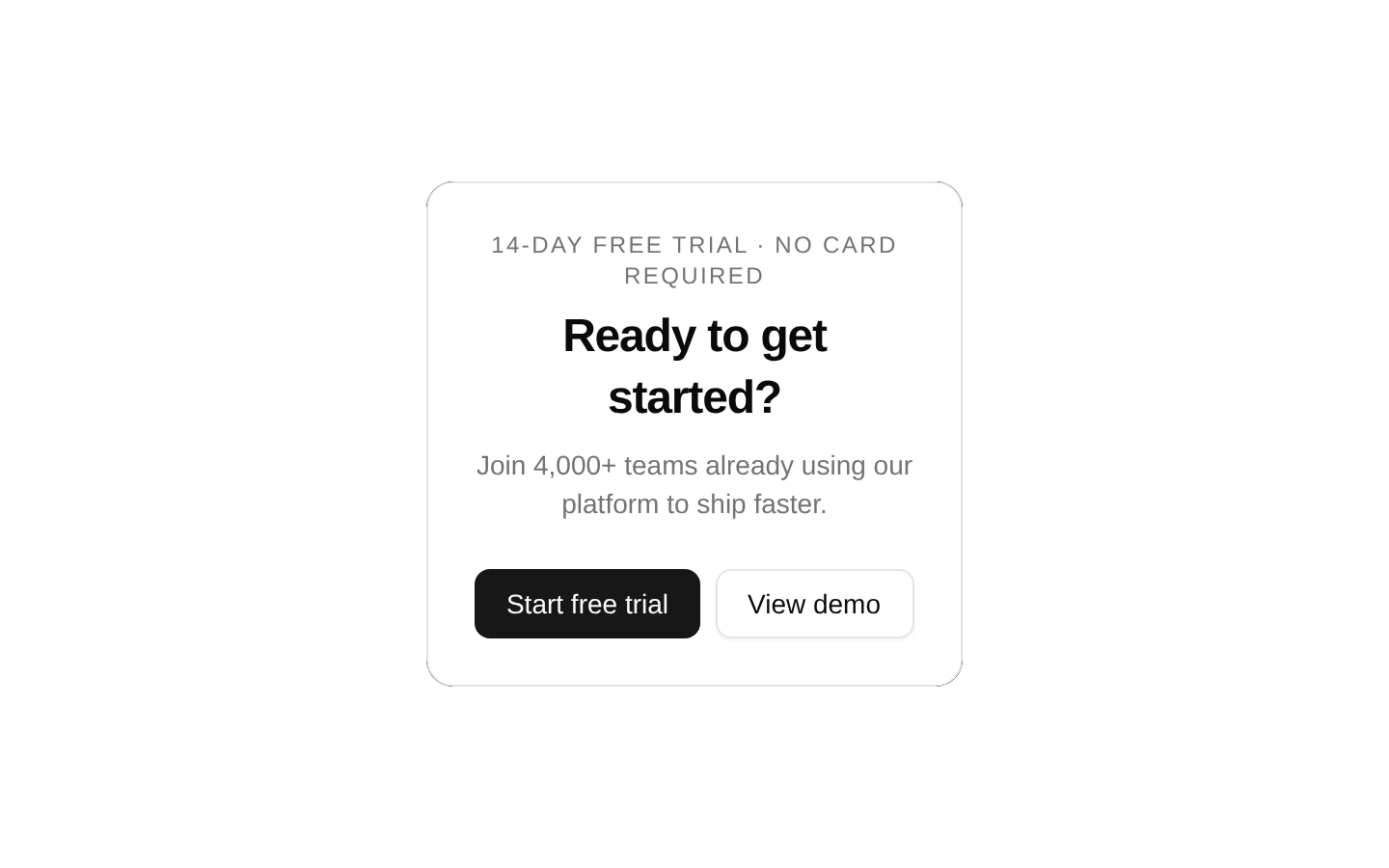 Glare Hover Demo — CTA