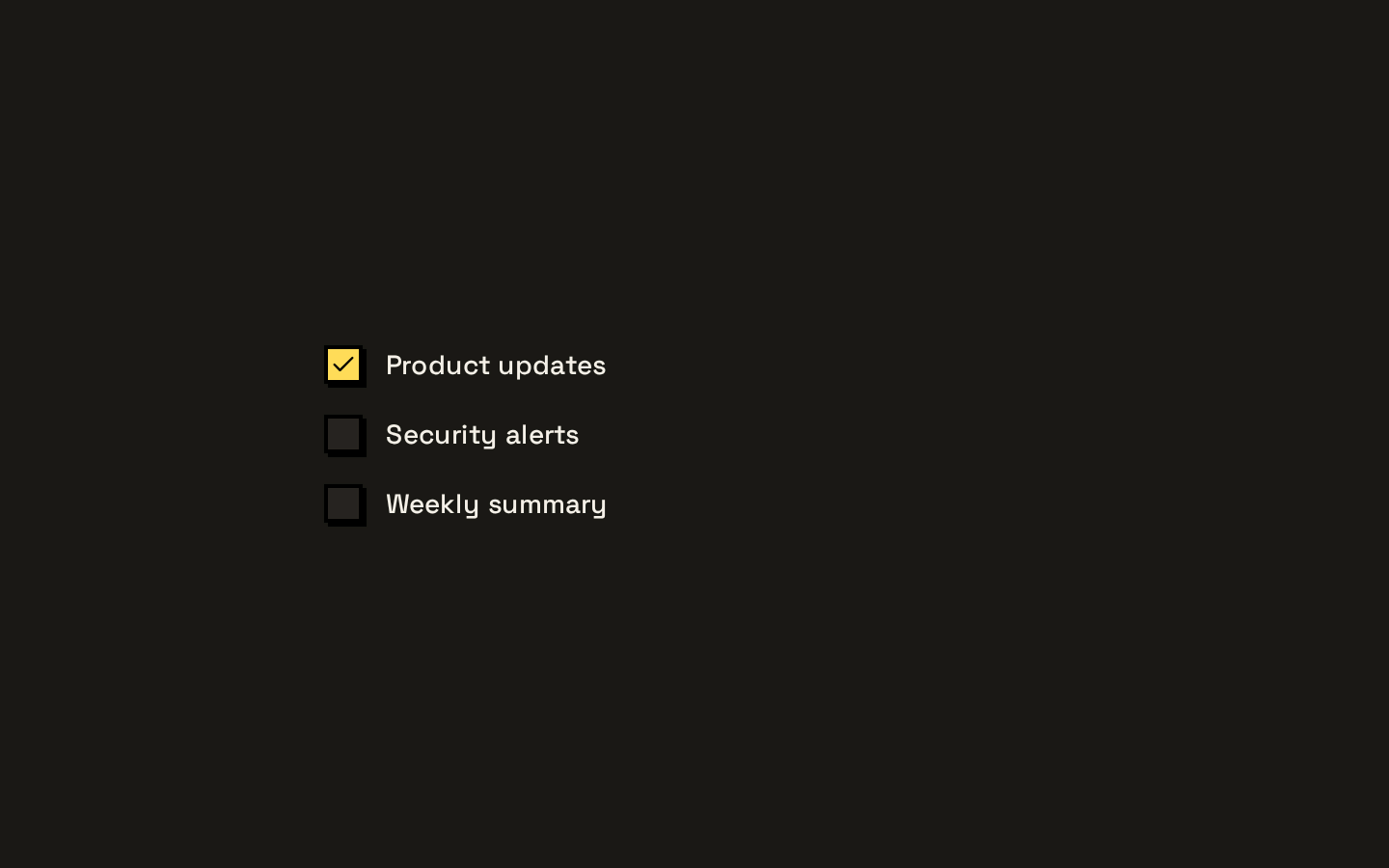 Checkbox