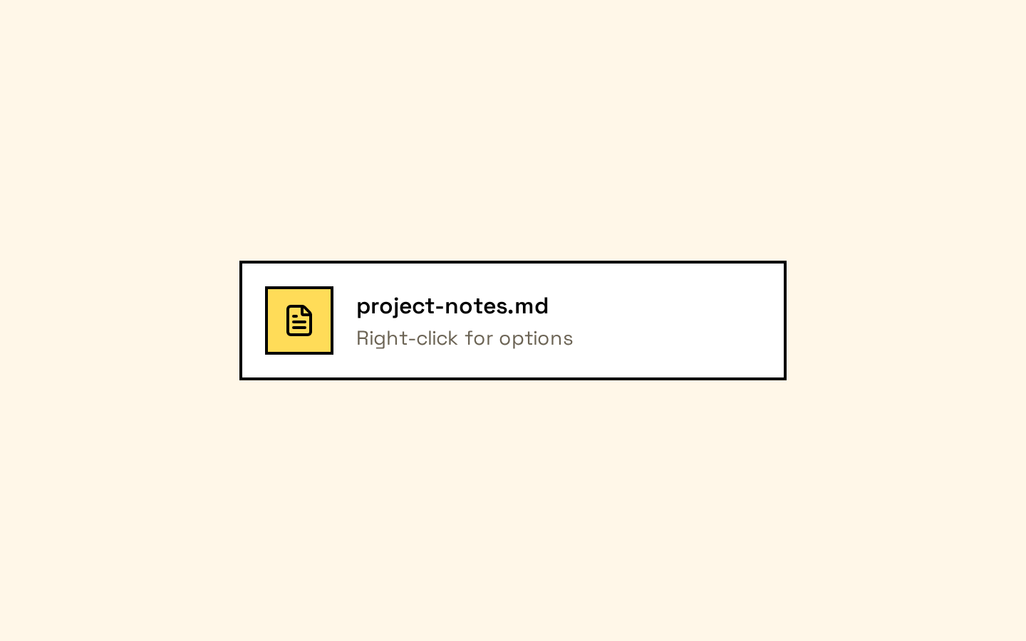 Context Menu