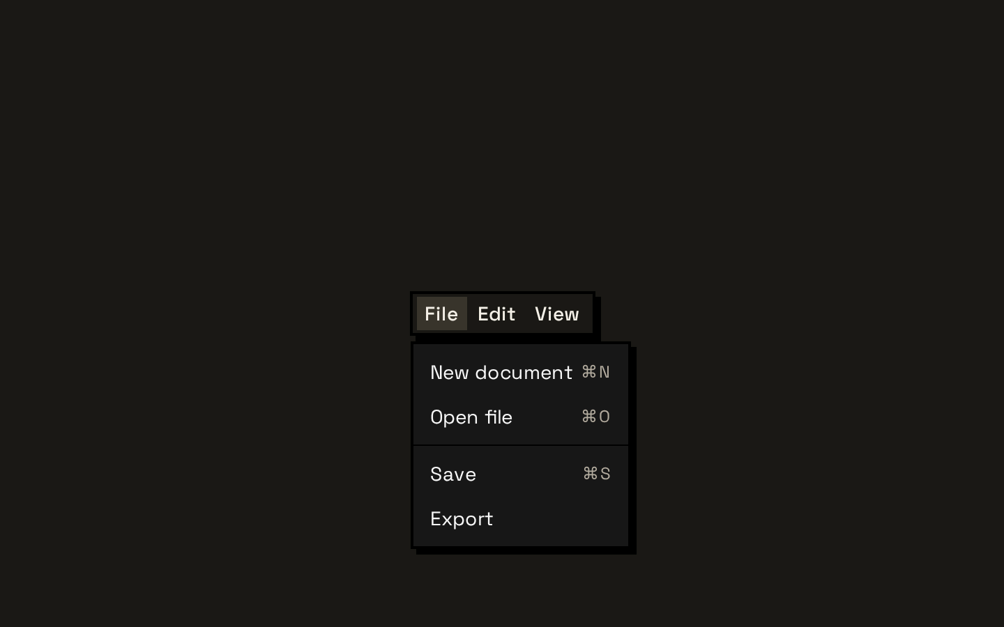 Menubar