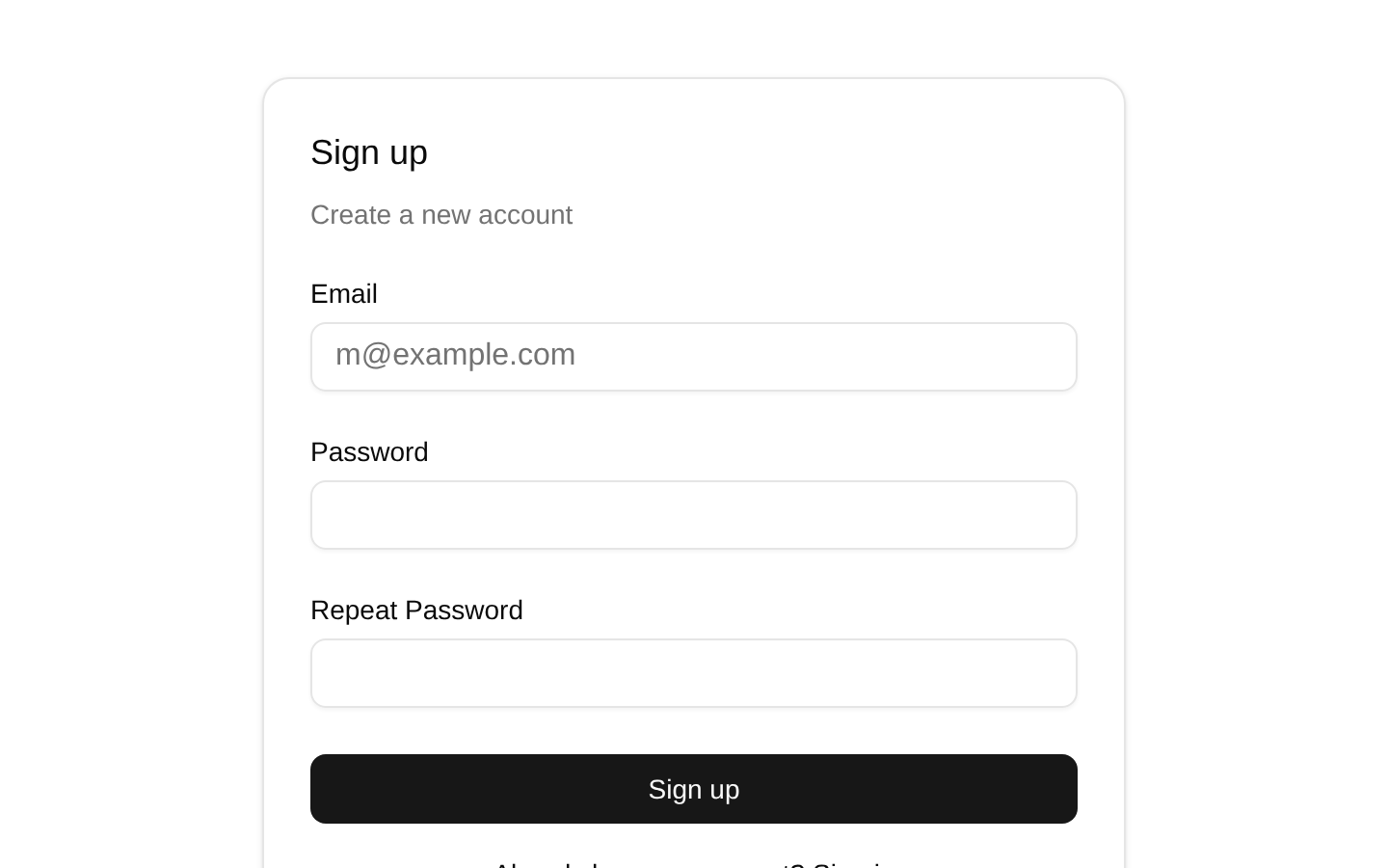 Password Based Auth flow for React and Supabase